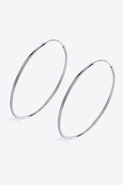 925 Sterling Silver Hoop Earrings