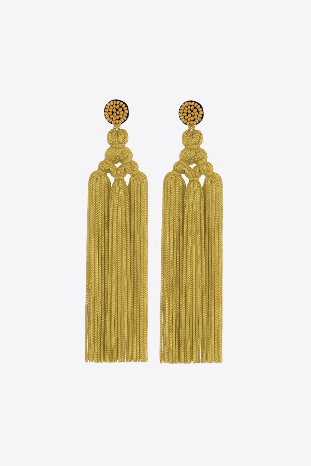 Beaded Tassel Earrings