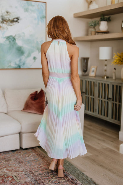 Irresistibly Iridescent Maxi Dress