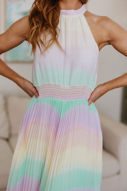 Irresistibly Iridescent Maxi Dress