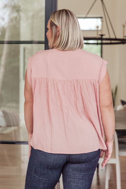 Just Precious Pleat Detail Blouse