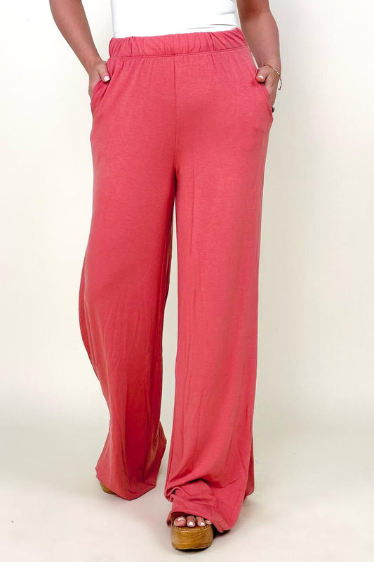 Zenana Wide Leg Pants With Pockets